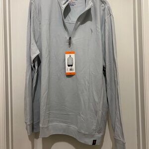 Margaritaville Men's Soft Gray Zip-Up Sweater